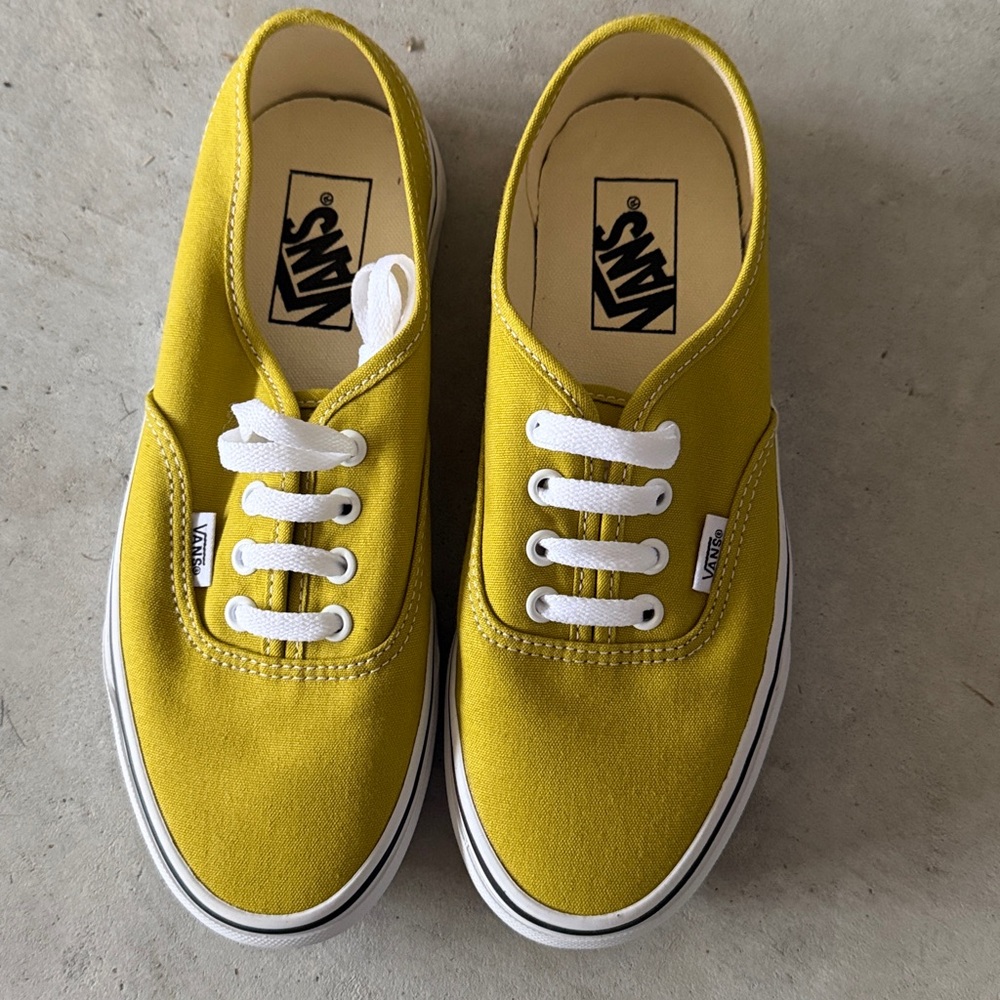 Vans Mustard Canvas Shoes